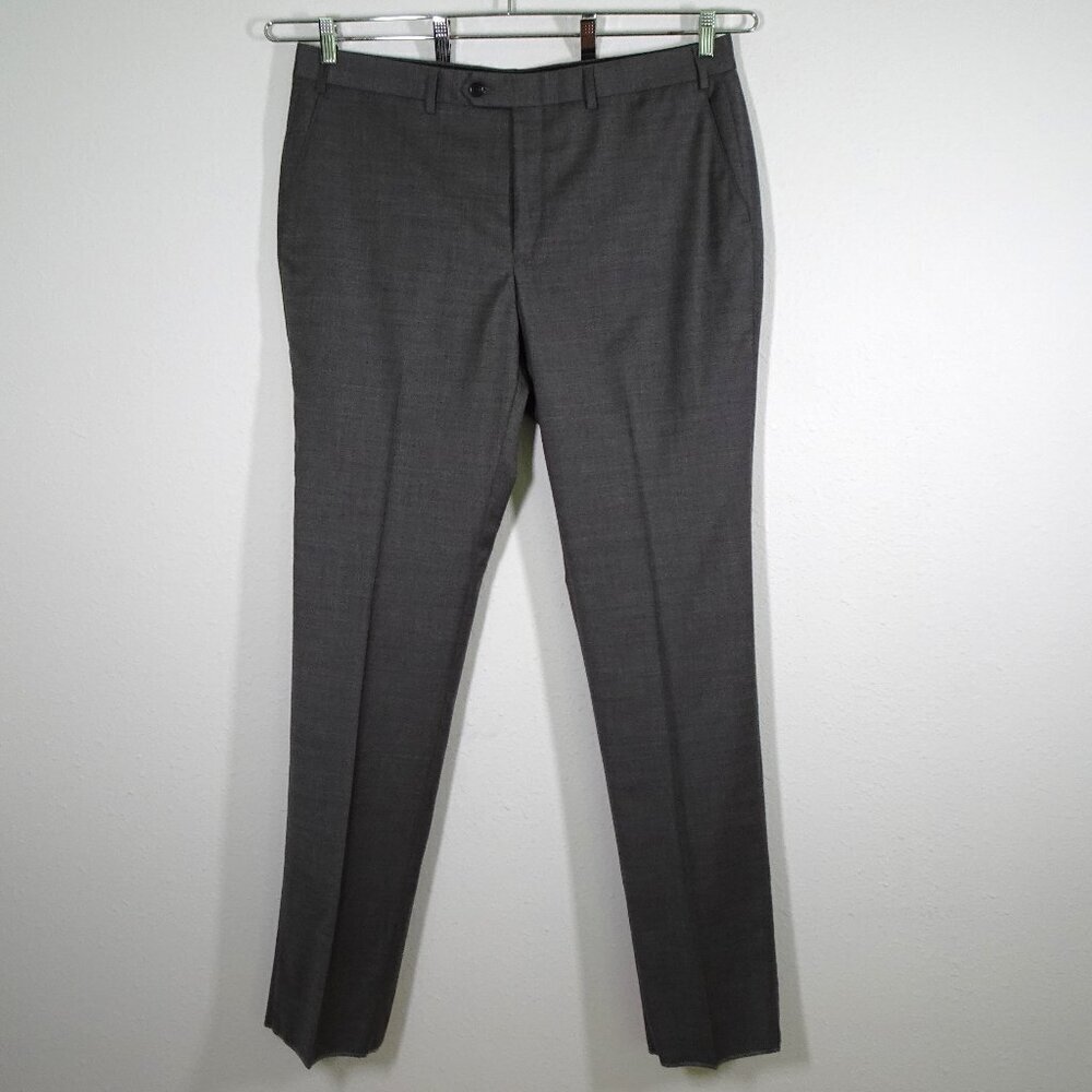 Ralph Lauren Dress Pants Men's Size 38x36 Gray Unfinished Hem READ DESCRIPTION